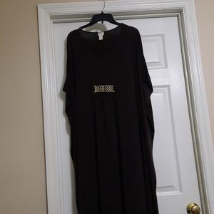 Chocolate Brown Chicos Caftan Dress (Large-Size 2)